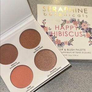 Seraphine Botanicals- Happy Hibiscus- Luminizer & Blush Palette